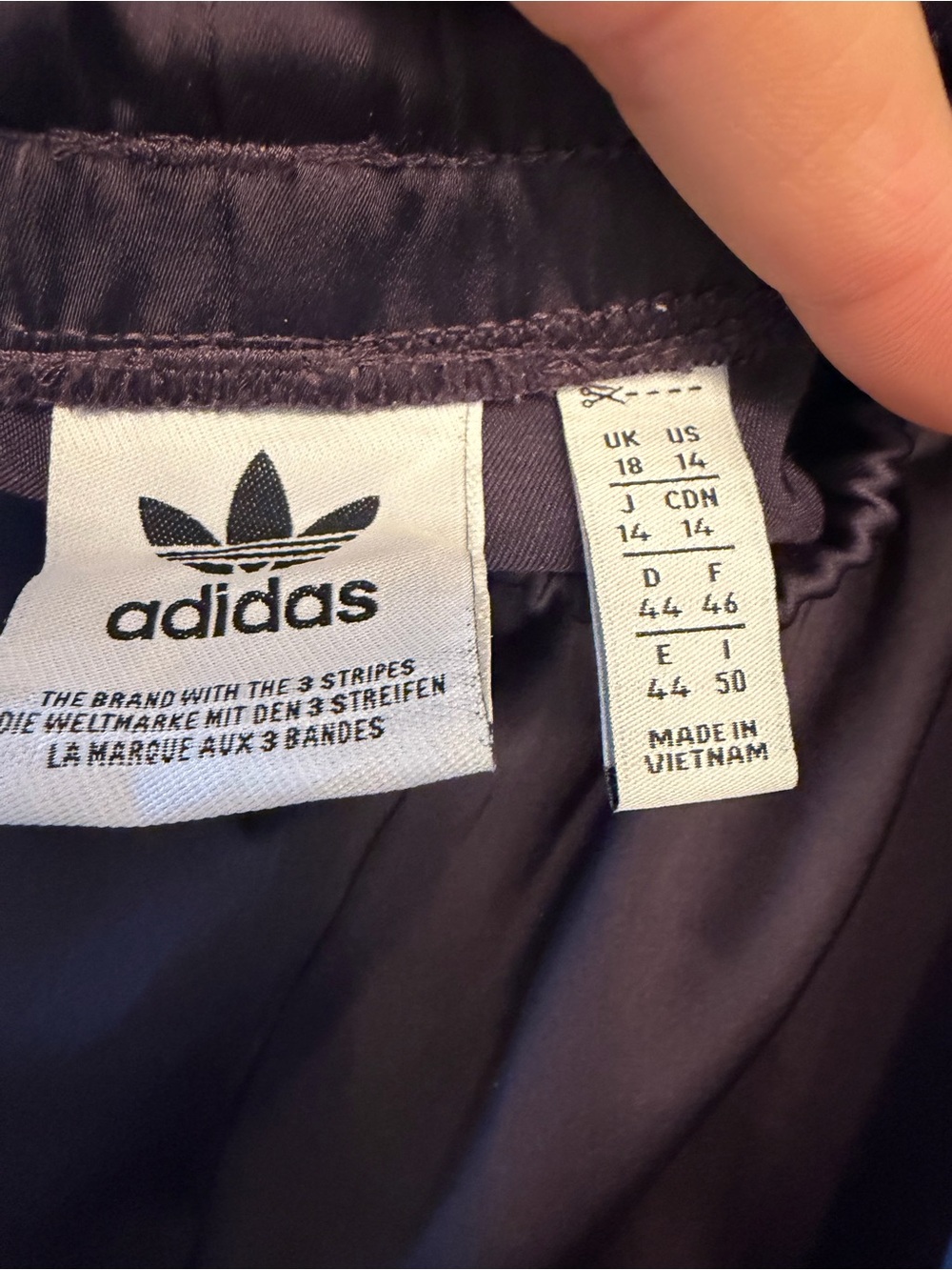 Wide leg Adidas Track Style Pant - Size 14 - Picture 5 of 9
